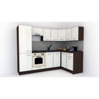 Bucatarie de Colt GENA NEW 1 DR. 140-250, Cu Corp de Cuptor, Wenge / Decor 8508